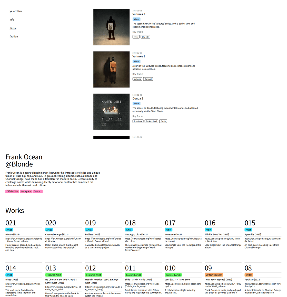 ARCHIVING WEB